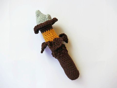 Zauberstab - Erde - Element - Greifling - Häkelanleitung
