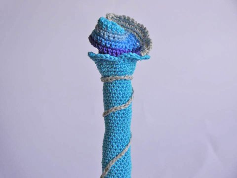 Element Wasser - Zauberstab - Greifling - Häkelanleitung