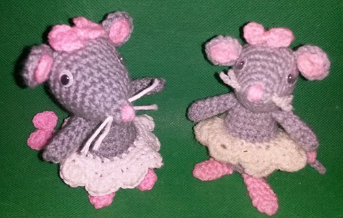 Häkelanleitung - Tanzmaus Ballerina - Bild 5