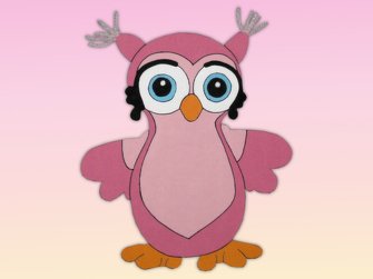 Bastelanleitung Fensterbild Eulora die Eule