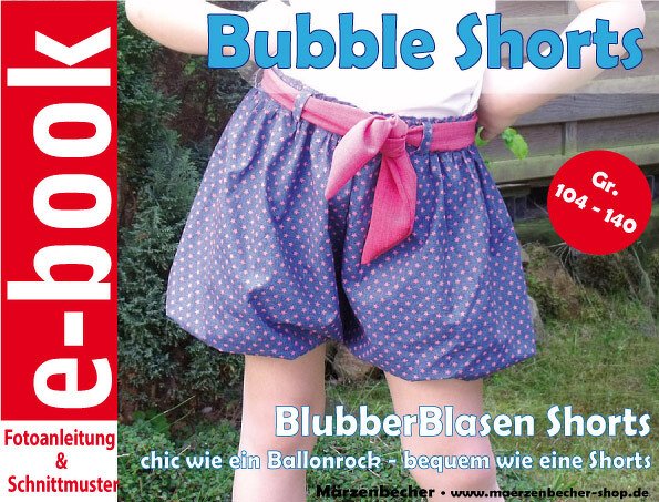 Ballon Shorts Gr. 104 - 128 - Nähanleitung &amp; Schnittmuster