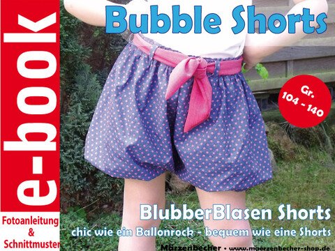 Ballon Shorts Gr. 104 - 128 - Nähanleitung & Schnittmuster