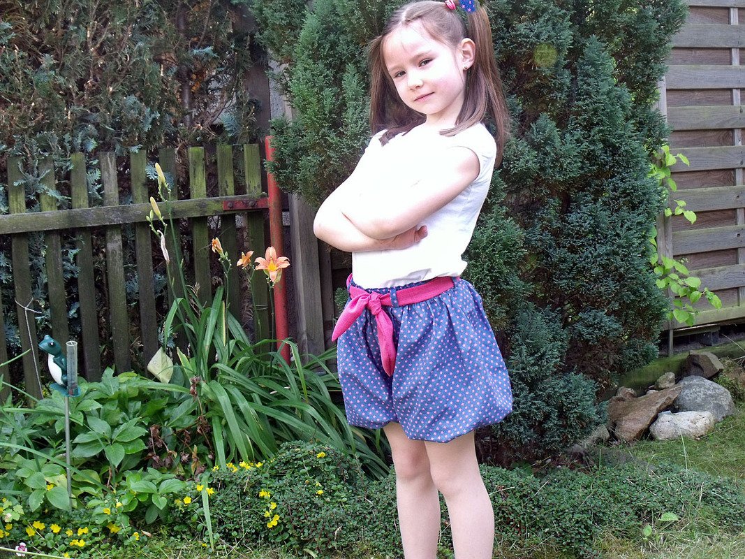 Ballon Shorts Gr. 104 - 128 - Nähanleitung & Schnittmuster - Bild 2