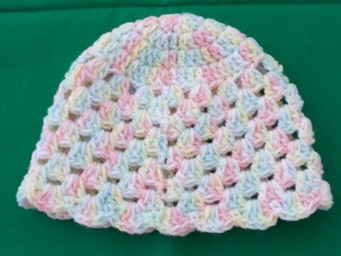 Häkelanleitung Babymützchen "Fantasia II" für Kopfumfang 34/36