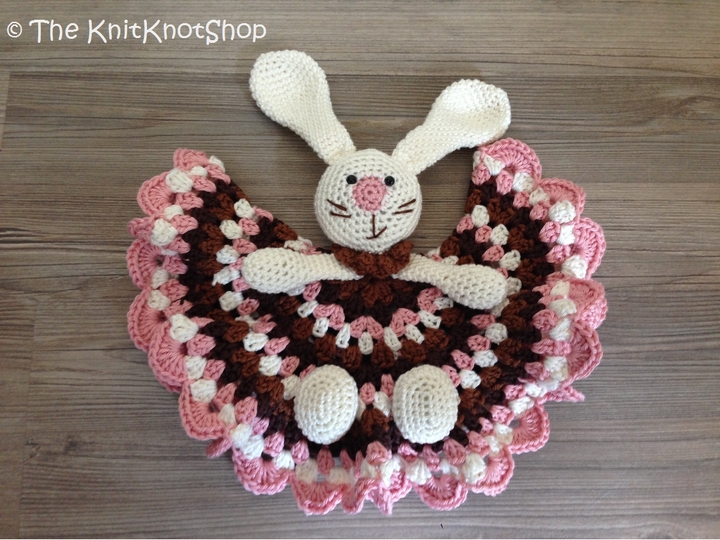 Häkelanleitung Kuscheltuch "Hasi" Schmusetuch