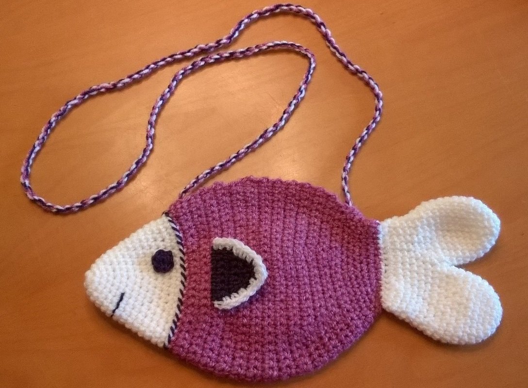 Häkelanleitung Fischtäschchen - Kinderhandtasche - Bild 3