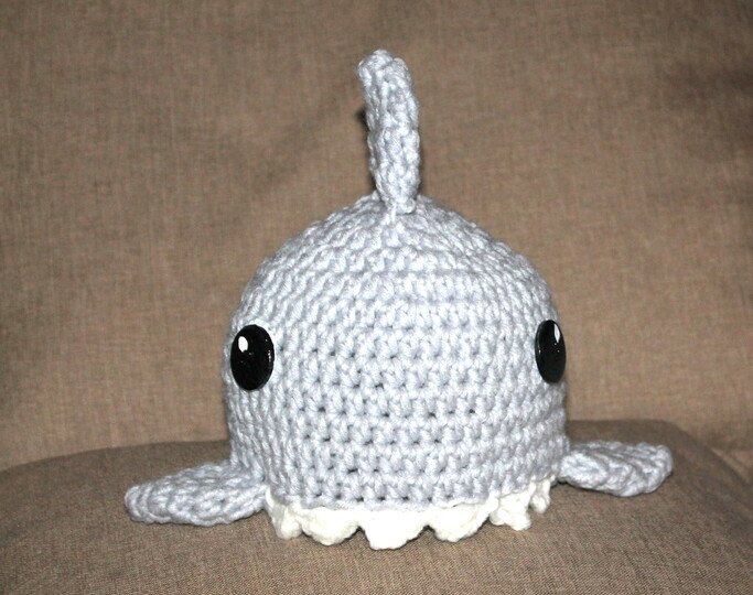 Häkelanleitung Haimütze in den Größen 49 bis 61 cm