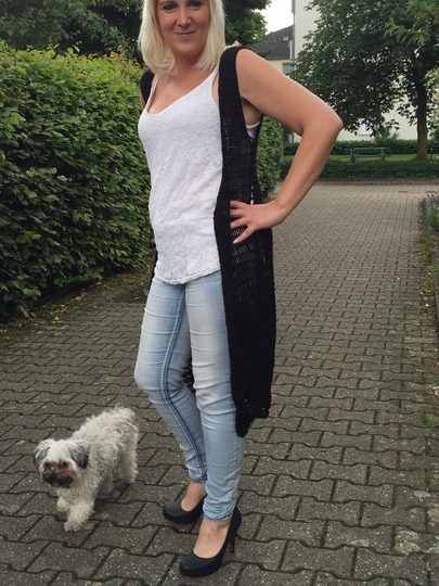 Häkelanleitung Weste "Black Beauty" 