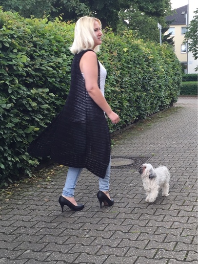 Häkelanleitung Weste "Black Beauty" 