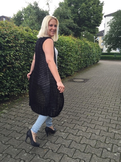 Häkelanleitung Weste "Black Beauty" 