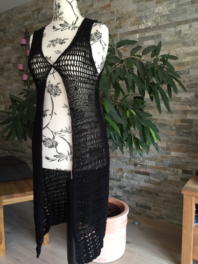 Häkelanleitung Weste "Black Beauty" 