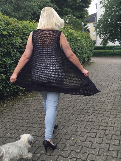 Häkelanleitung Weste "Black Beauty" 