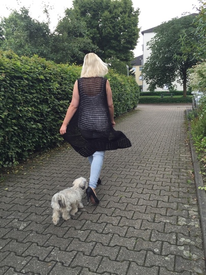 Häkelanleitung Weste "Black Beauty" 