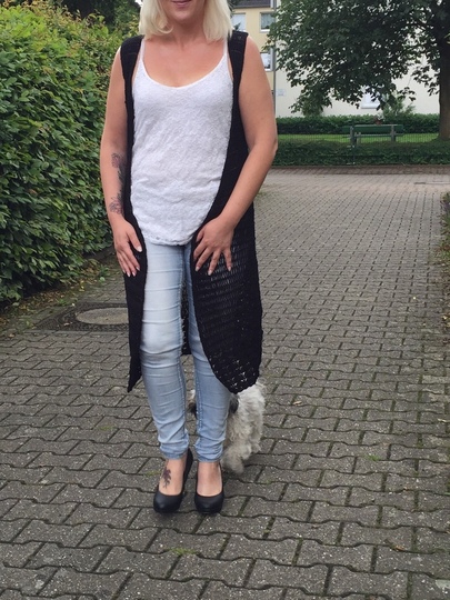 Häkelanleitung Weste "Black Beauty" 