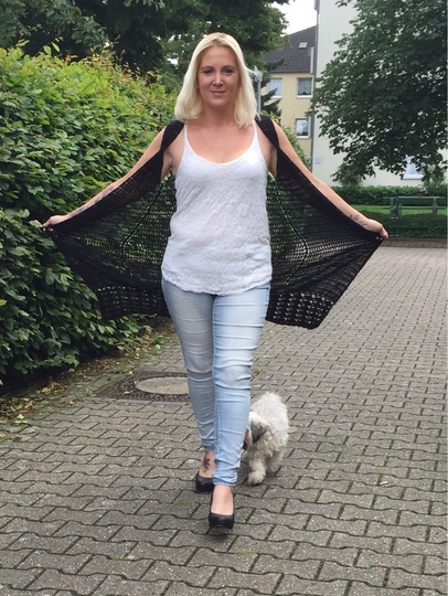 Häkelanleitung Weste "Black Beauty" 