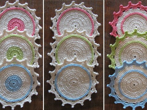 Häkelanleitung Glasuntersetzer "Maja"