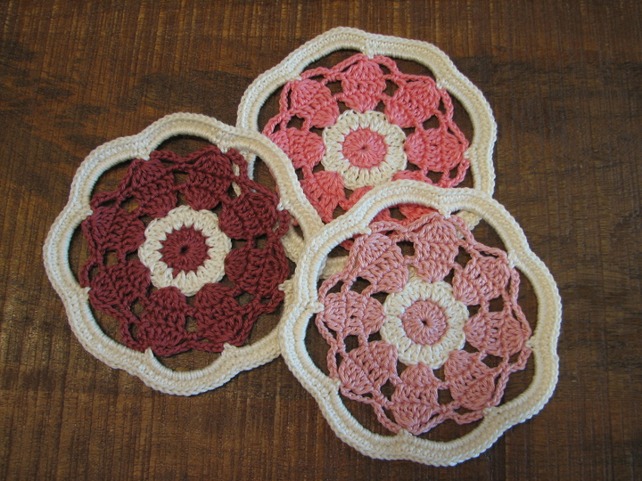 Häkelanleitung Glasuntersetzer "Vera"