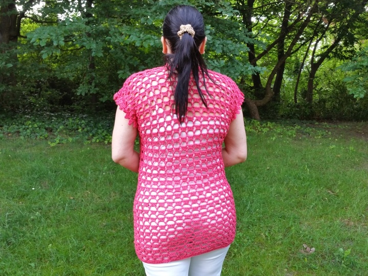 Häkelanleitung Netzshirt auf alle Größen anpassbar  Summer Kollektion No.8