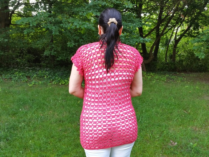 Häkelanleitung Netzshirt auf alle Größen anpassbar  Summer Kollektion No.8