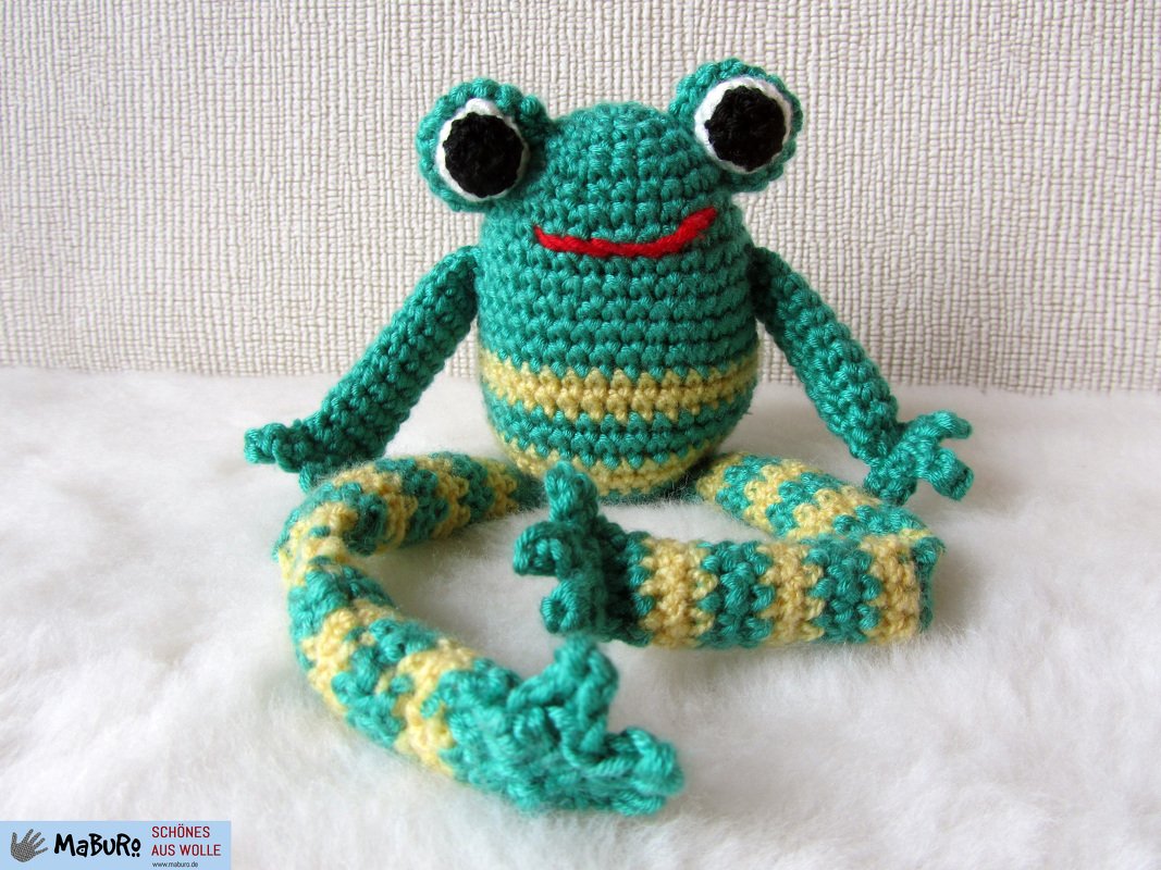 Häkelanleitung Felix Frosch