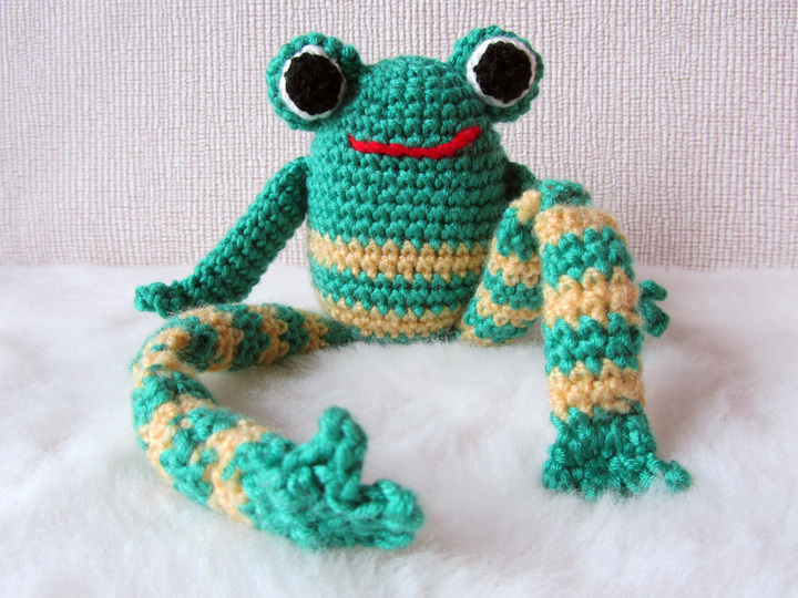 Häkelanleitung Felix Frosch