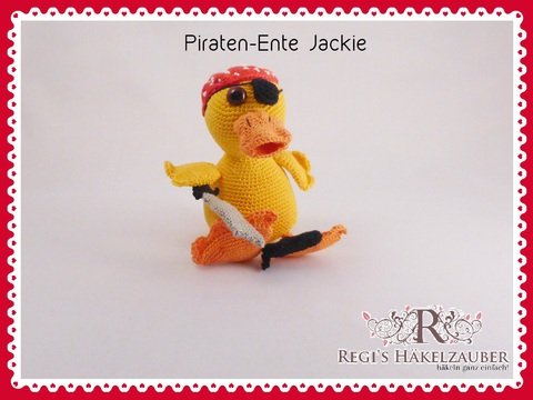 Häkelanleitung Piratenente Jackie