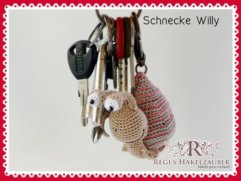 Häkelanleitung Schnecke Willy