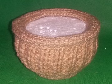 Häkelanleitung -Blumenschale