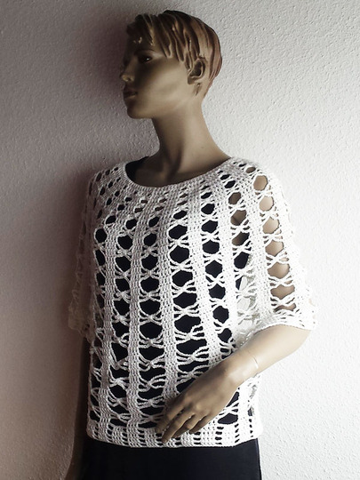 Häkelanleitung Rundshirt Größe 34 bis 46