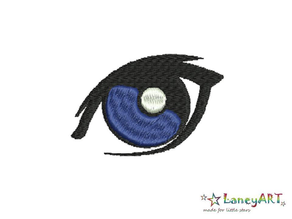 Stickdatei "Auge/ Blue Eye" Pes Format (Deco, Brother, Babylock) 