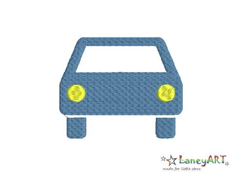 Stickdatei "Auto Frontansicht" Pes Format (Deco, Brother, Babylock) 