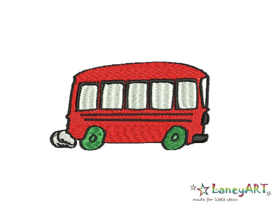 Stickdatei "Bus" Pes Format (Deco, Brother, Babylock)