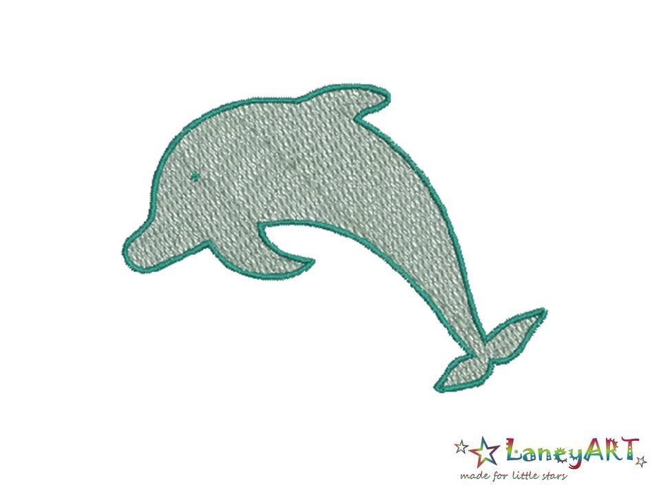 Stickdatei "Delphin" Pes Format (Deco, Brother, Babylock)