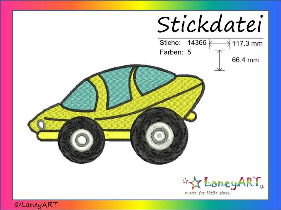 Stickdatei "Auto" Pes Format (Deco, Brother, Babylock) 