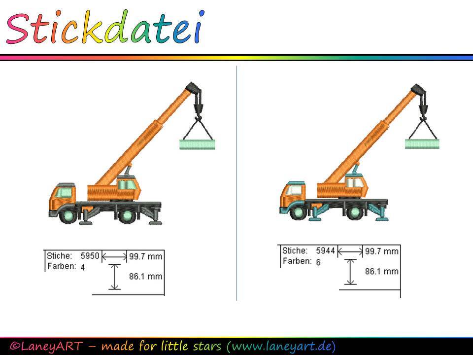 Stickdatei "Autokran"