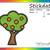 Stickdatei "Baum / Garten / Apfelbaum" Pes Format (Deco, Brother, Babylock) 