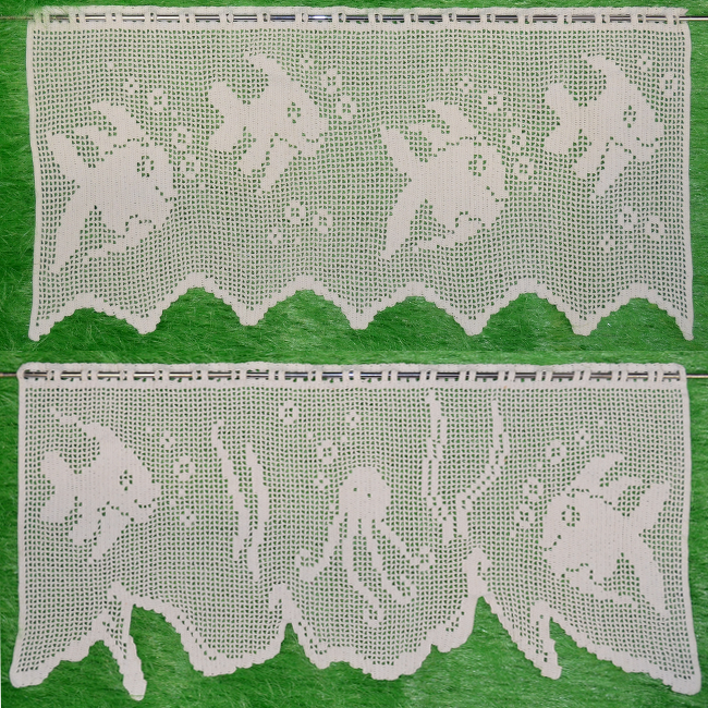 gehäkelte Fischgardinen - Bild 2