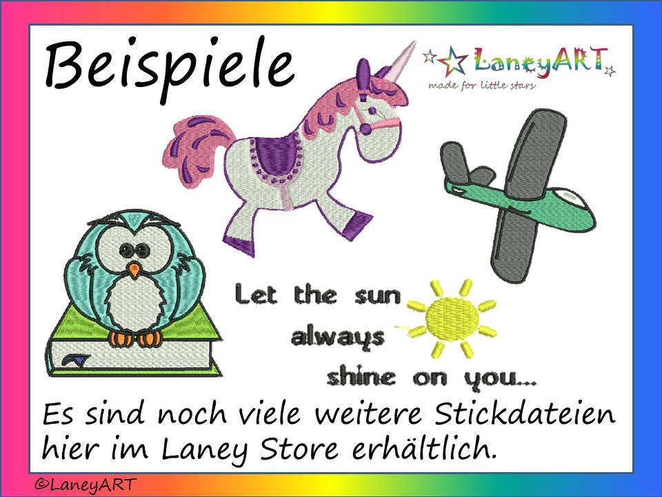 Stickdatei "Familie" Pes Format (Deco, Brother, Babylock) - Bild 3