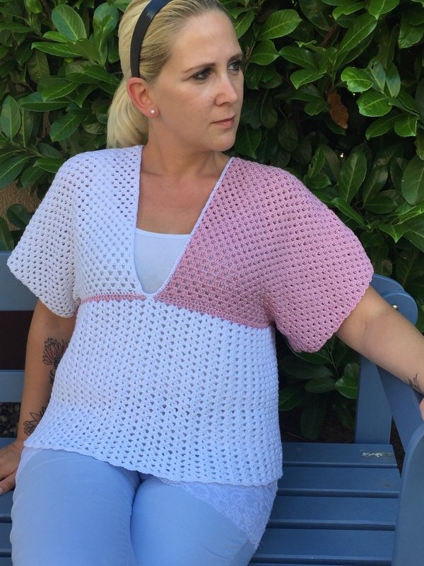 Häkelanleitung Shirt "Vintage" für jede Größe - Bild 3