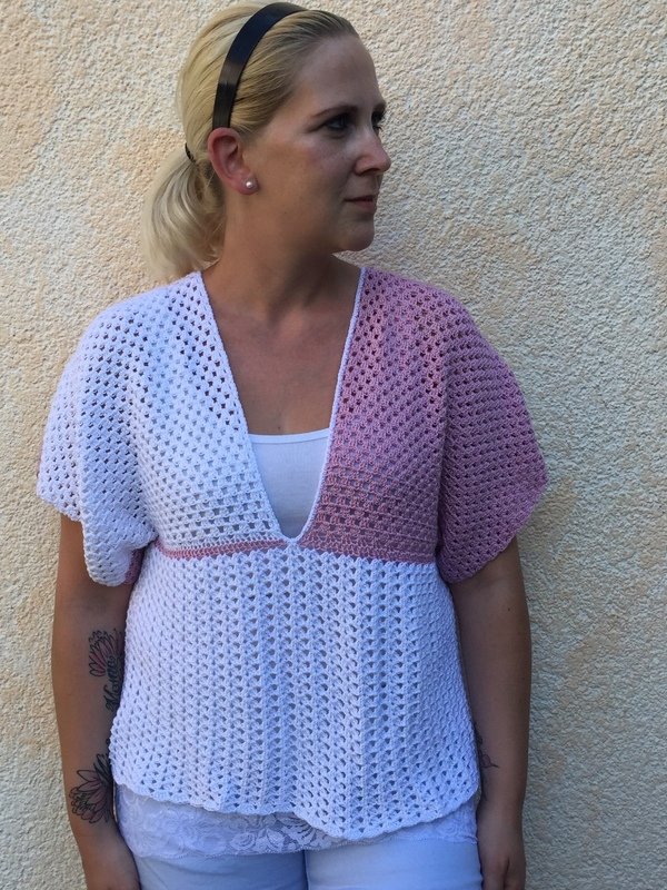 Häkelanleitung Shirt "Vintage" für jede Größe - Bild 4