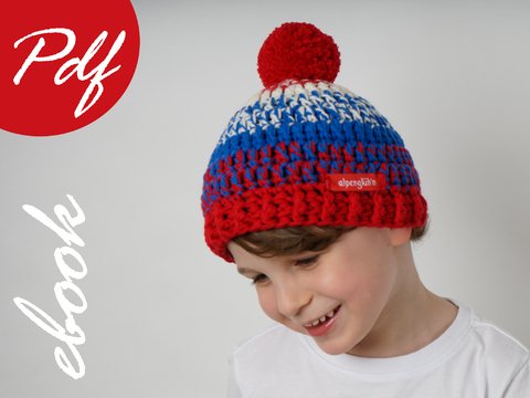 02 E-Book Häkelanleitung Bayern-Fan-Mütze Papa+Sohn