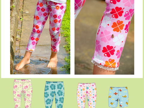 Leggings E-Book Schnittmuster Anleitung Kinder Hose