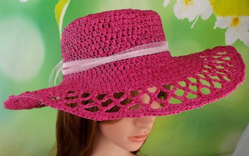 Häkelanleitung Sommerhut "Elegance" aus Bast