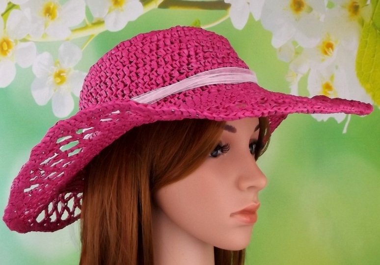 Häkelanleitung Sommerhut "Elegance" aus Bast