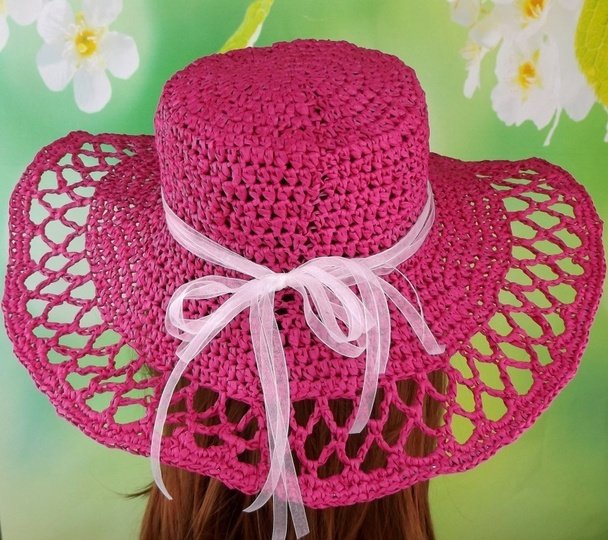 Häkelanleitung Sommerhut "Elegance" aus Bast