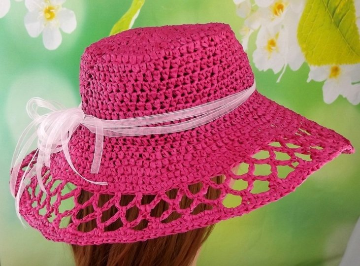 Häkelanleitung Sommerhut "Elegance" aus Bast