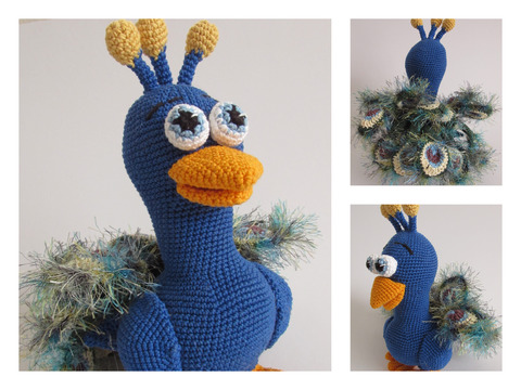 Piet Wuschel Pfau PDF Häkelanleitung