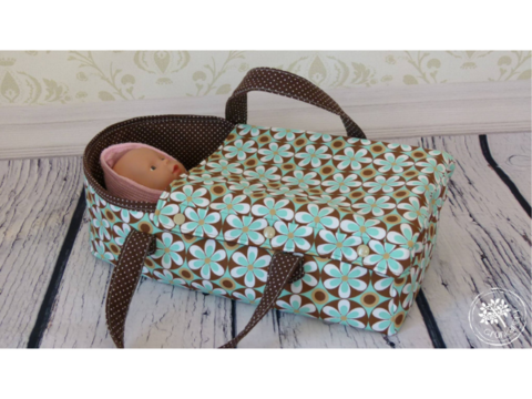 E-Book Schnittmuster Nähanleitung Puppentragetasche 2.0 in 2 Größen