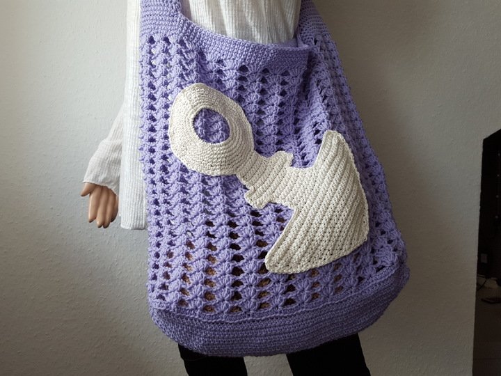 46 Häkelanleitung Tasche Strandtasche am Meer PDF