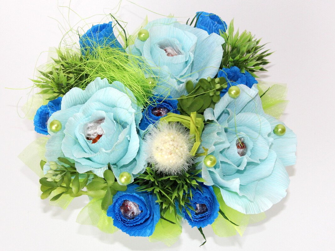 Pralinengesteck aus Rosen - Bild 2